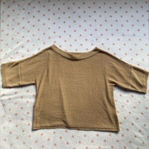 Pink lilly sweater quarter sleeve